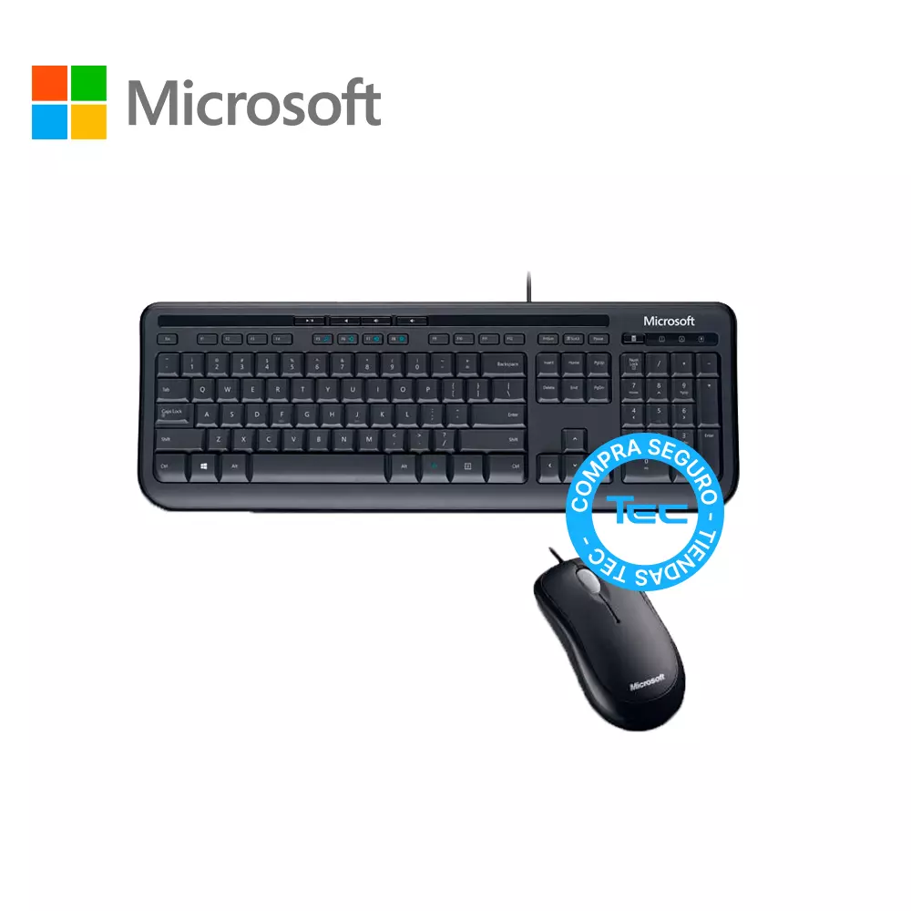 Kit Teclado y Mosue Microsoft Wired 600 + Mouse, USB