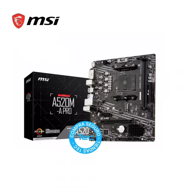 Placa MSI A520M-A PRO AMD