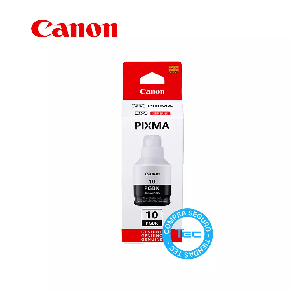 Tinta Canon GI-10 PGBK Impresora Color Negro
