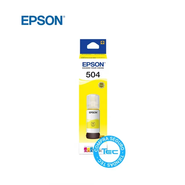 Tinta Epson T504 Color Amarillo