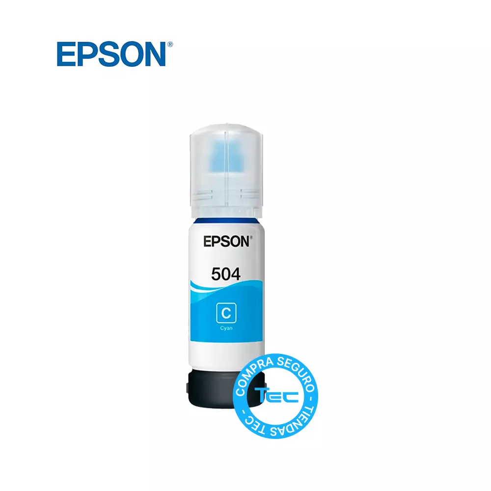 Tinta Epson T504 Color Azul