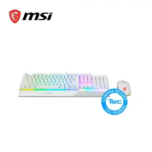 KIT TECLADO MSI VIGOR GK30 COMBO WHITE_Tiendas TEC