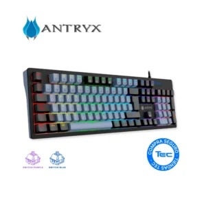 Teclado Gamer Antryx MK860L Mecánico Black-Gray | Switch Blue | USB