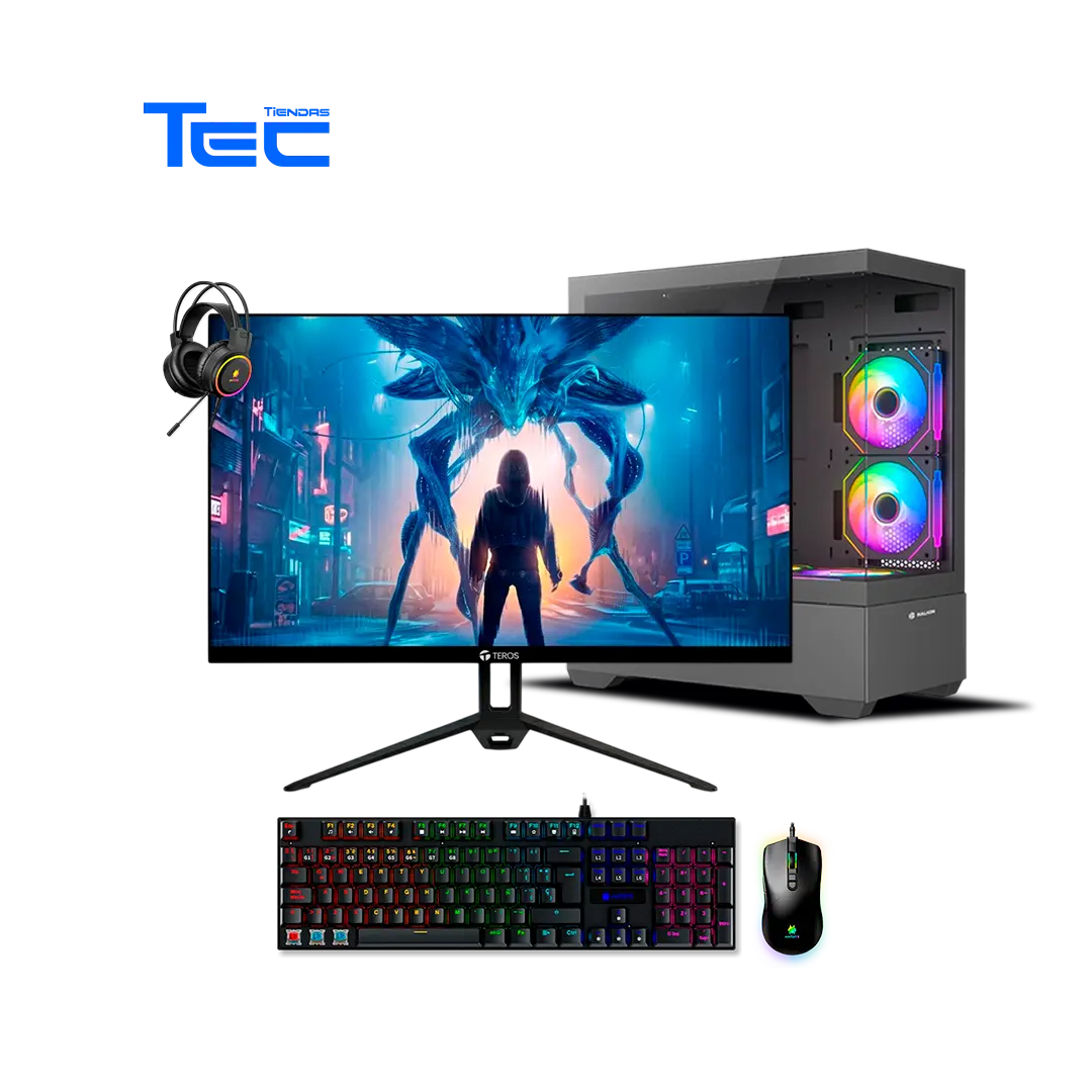 Computadora AMD Ryzen 5 5500X3D | 16GB RAM | 500GB SSD | 23.8″ FHD