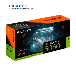 Tarjeta de Video GIGABYTE Nvidia GeForce RTX 5060 GAMING OC | 8GB GDDR7