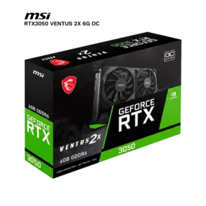 Tarjeta de Video MSI Nvidia GeForce RTX 3050 VENTUS 2X OC | 6GB GDDR6