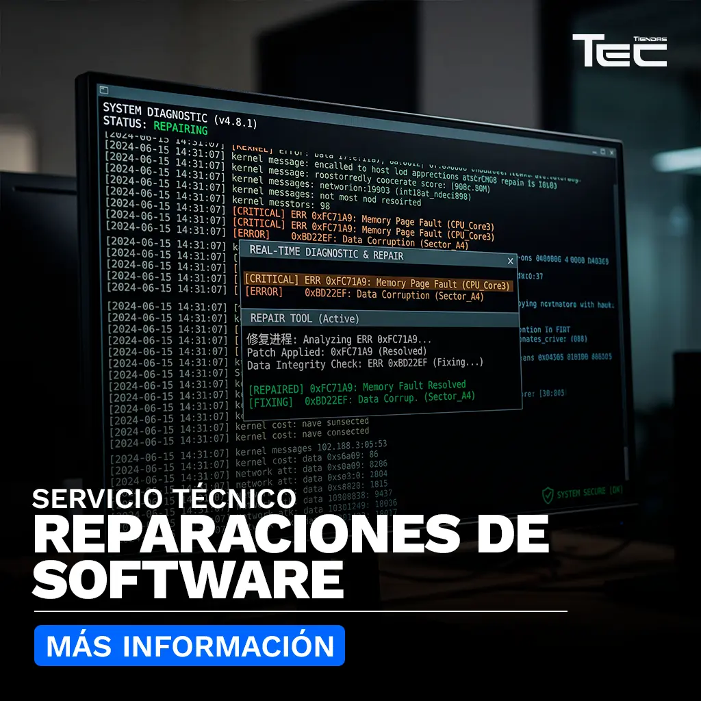 Servicio Tecnico Reparaciones de Software