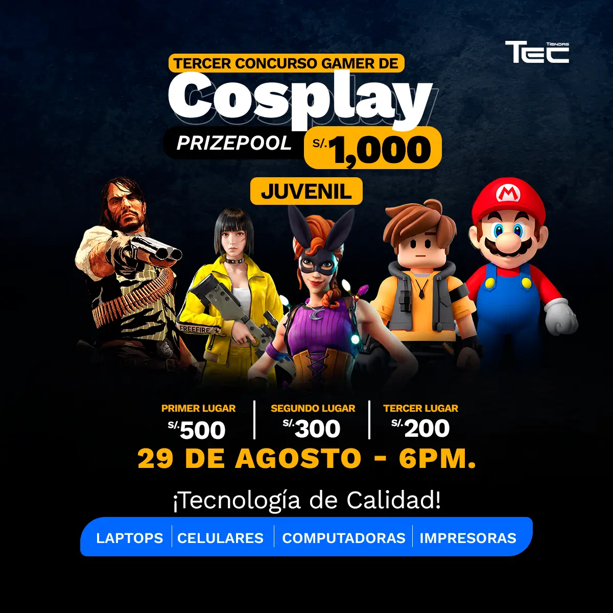 Concurso Cosplay Juvenil Tiendas TEC