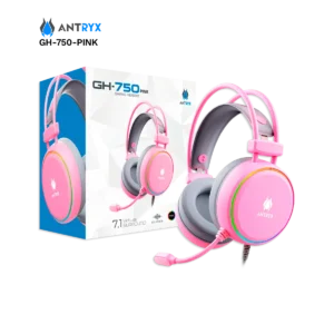 Audífono Gamer Antryx GH-750 Pink | USB | RGB