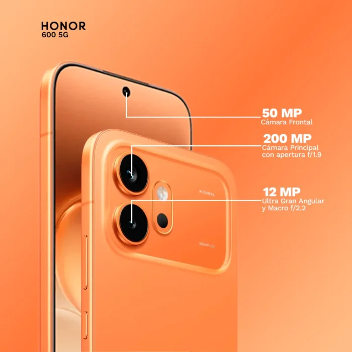Celular Honor 600 5G Orange (2) Celular Honor 600 5G Orange (2)