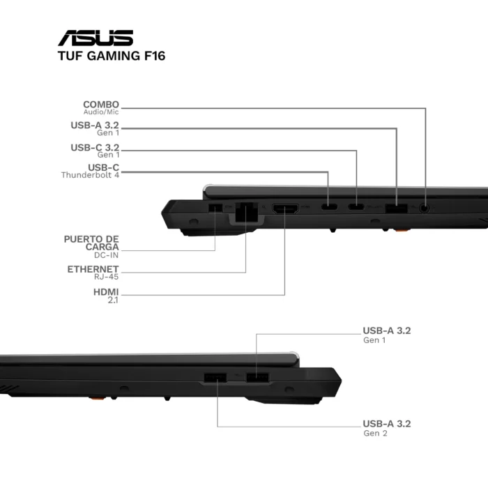 Laptop ASUS TUF Gaming F16 Intel Core i7-14650HX (5) Laptop ASUS TUF Gaming F16 Intel Core i7-14650HX (5)