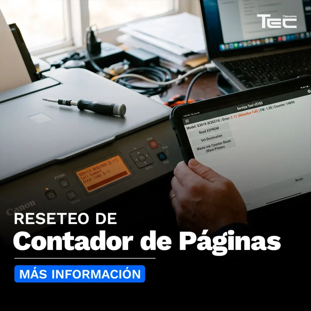 Reseteo de Contador de Paginas